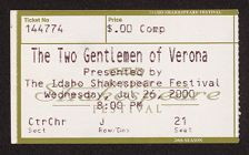 Idaho Shakespeare Festival Ticket